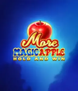 Enter the magical realm of the More Magic Apple slot game by 3 Oaks Gaming, featuring a luminous red apple against a deep blue background. This image portrays the enchanting theme with a touch of mystery. Ideal for those enchanted by fairy-tale slots, the vibrant color scheme and appealing artwork make this slot stand out. 